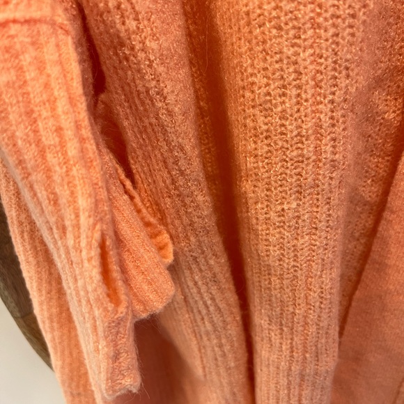 FREE PEOPLE BB Lightweight Ribbed Sweater Cardigan thumb hole sleeves - Picture 7 of 7